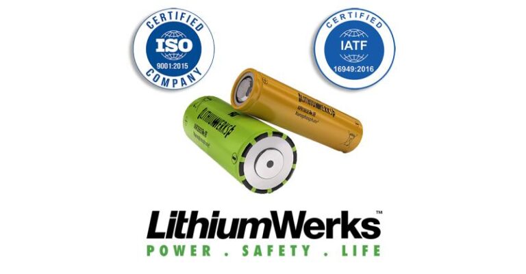 Lithium Werks achieves IATF 16949 and renews ISO 9001